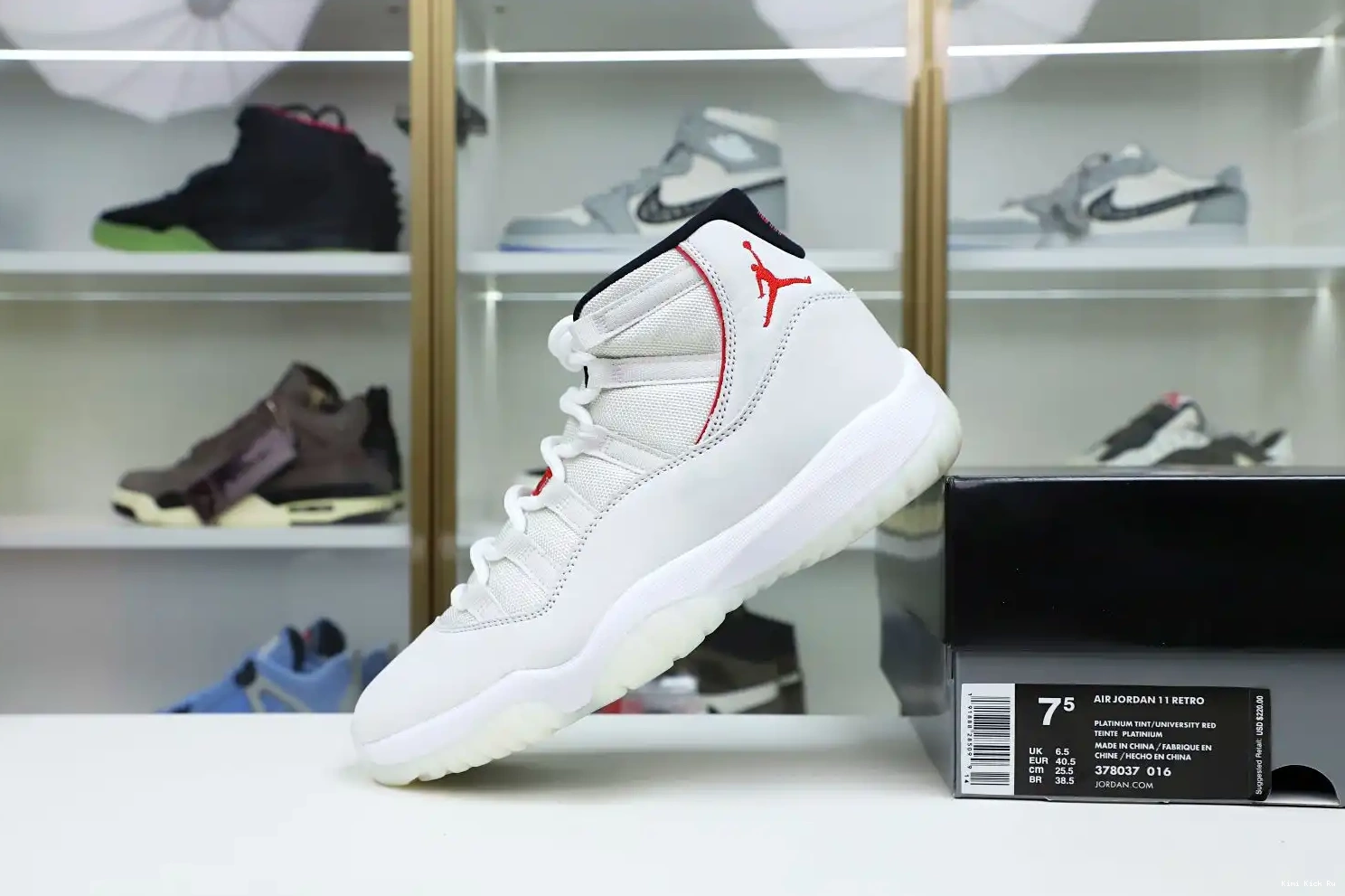 TINT RETRO Kimikick JORDAN 11 AIR XI PLATINUM 0804